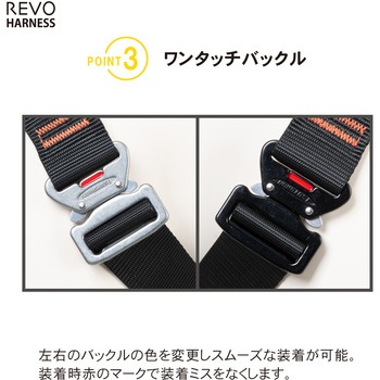 フルハーネス”レヴォハーネス”(伸縮性ランヤード1本タイプ) ツヨロン(藤井電工)