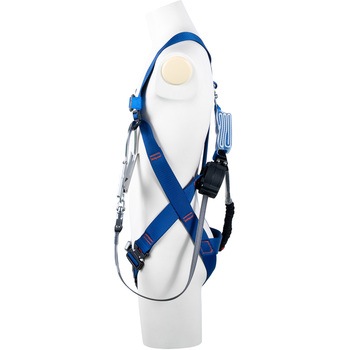 フルハーネス”ライトハーネス”(ワン・ハンド巻取式+伸縮性ランヤードタイプ) ツヨロン(藤井電工)