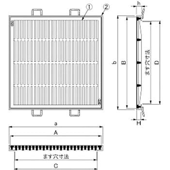 ダクタイル鋳鉄製 細目ます蓋 - 第一機材