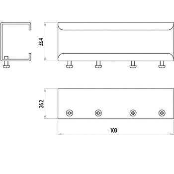 レクト30用 ステンレス 継カバー ヒナカ(旧:日中製作所)
