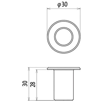 仕切レール 丸落とし用 受座 ヒナカ(日中製作所)