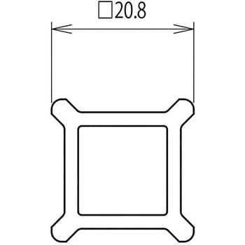 仕切レール ポール用ジョイント(屋内用) ヒナカ(日中製作所)