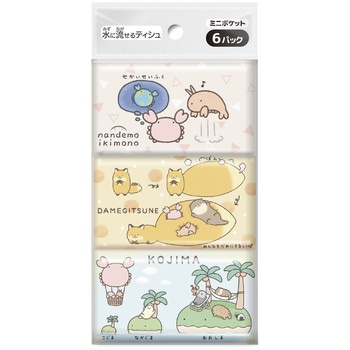 なんでもいきもの ミニポケットティシュ ダイレイ