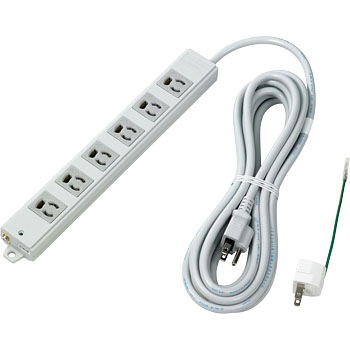 OAT-JP65H OAマルチタップ 事務所向け 電源タップ 抜け止め防止機能 固定用マグネット付き ELPA 17063777