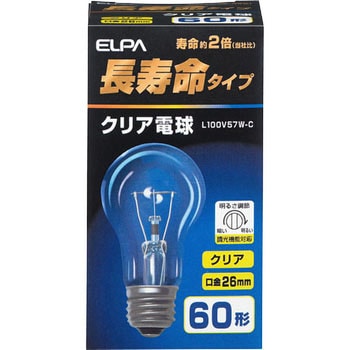 長寿命クリア電球 ELPA