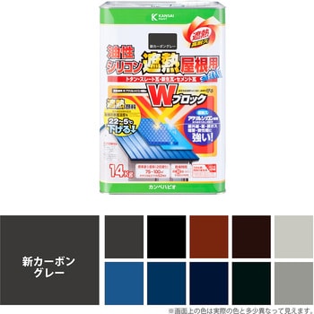 油性シリコン遮熱屋根用 油性屋根用塗料 (つやあり) カンペハピオ