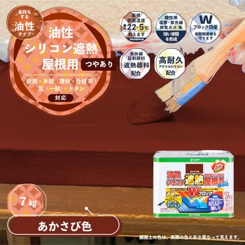 油性シリコン遮熱屋根用 油性屋根用塗料 (つやあり) カンペハピオ