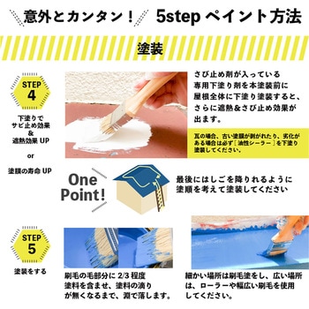 油性シリコン遮熱屋根用 油性屋根用塗料 (つやあり) カンペハピオ