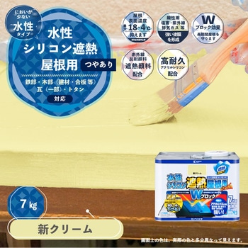 水性シリコン遮熱屋根用 水性屋根用塗料 (つやあり) カンペハピオ
