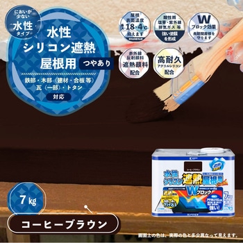 水性シリコン遮熱屋根用 水性屋根用塗料 (つやあり) カンペハピオ