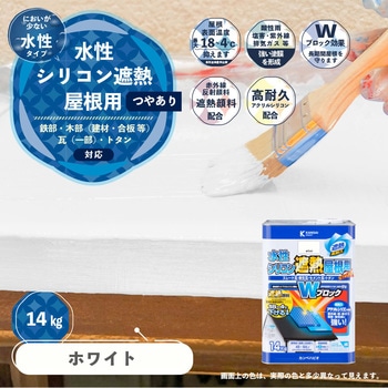水性シリコン遮熱屋根用 水性屋根用塗料 (つやあり) カンペハピオ