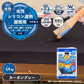 水性シリコン遮熱屋根用 水性屋根用塗料 (つやあり) カンペハピオ