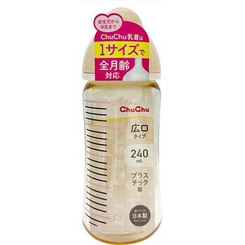 ChuChu マルチフィット広口タイプ プラスチック製ほ乳びん ジェクス