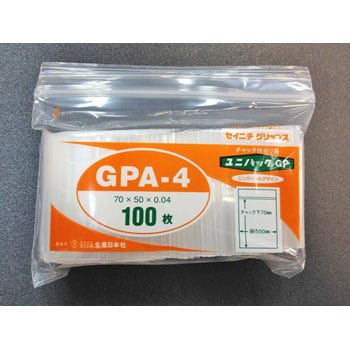 GPA-4 ユニパックGP 1パック(100枚) セイニチ(生産日本社) 【通販 