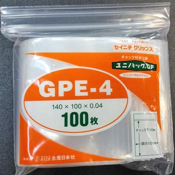 GPE-4 ユニパックGP 1パック(100枚) セイニチ(生産日本社) 【通販