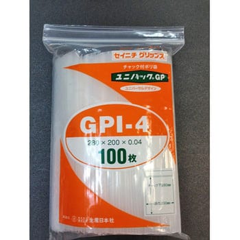 GPI-4 ユニパックGP 1パック(100枚) セイニチ(生産日本社) 【通販