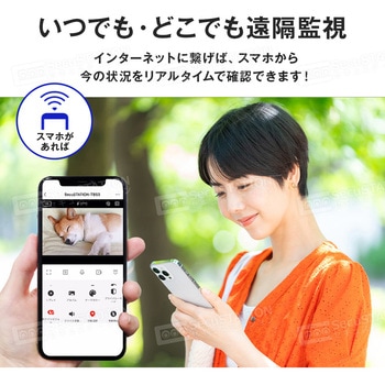 SecuSTATION モニター付き無線接続防犯カメラセット 屋内用カメラ1台セット SecuSTATION