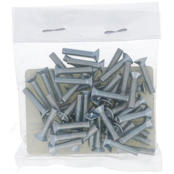 (+)皿頭小ねじ (鉄/ユニクロめっき)(小袋) OHSATO(大里)