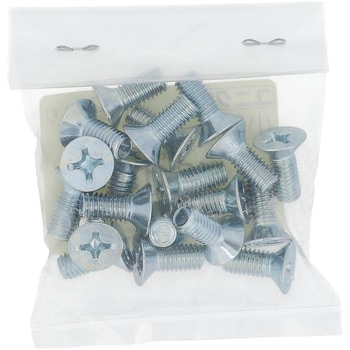 (+)皿頭小ねじ (鉄/ユニクロめっき)(小袋) OHSATO(大里)