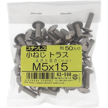 (+)トラス頭小ねじ (ステンレス)(小袋) 大里