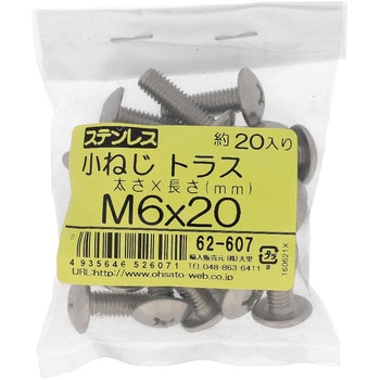 (+)トラス頭小ねじ (ステンレス)(小袋) 大里