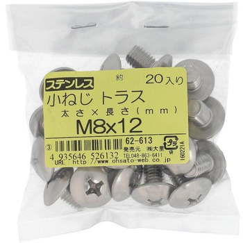 (+)トラス頭小ねじ (ステンレス)(小袋) 大里