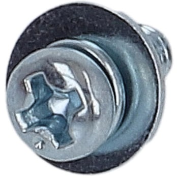 (+)座金組み込みねじP=3(SW+JISW組込) (鉄/ユニクロめっき)(小袋) 大里
