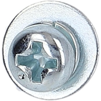 (+)座金組み込みねじP=3(SW+JISW組込) (鉄/ユニクロめっき)(小袋) 大里