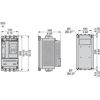 シュナイダーエレクトリック(Schneider Electric) Altistart ATS430シリーズ ソフトスターター 110A AC208-600V 制御電圧AC110-230V - シュナイダーエレクトリック