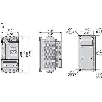 シュナイダーエレクトリック(Schneider Electric) Altistart ATS430シリーズ ソフトスターター 110A AC208-600V 制御電圧AC110-230V シュナイダーエレクトリック