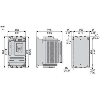 シュナイダーエレクトリック(Schneider Electric) Altistart ATS430シリーズ ソフトスターター 110A AC208-600V 制御電圧AC110-230V シュナイダーエレクトリック