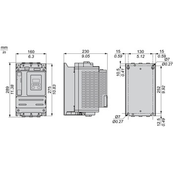 シュナイダーエレクトリック(Schneider Electric) Altistart ATS430シリーズ ソフトスターター 110A AC208-600V 制御電圧AC110-230V シュナイダーエレクトリック