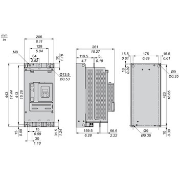 シュナイダーエレクトリック(Schneider Electric) Altistart ATS430シリーズ ソフトスターター 110A AC208-600V 制御電圧AC110-230V シュナイダーエレクトリック