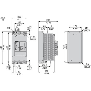 シュナイダーエレクトリック(Schneider Electric) Altistart ATS430シリーズ ソフトスターター 110A AC208-600V 制御電圧AC110-230V シュナイダーエレクトリック