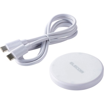 ワイヤレス充電器 Qi 認証 10W / 7.5W/5W 卓上 充電器 ケーブル付属 1m 置くだけ充電 薄型 コンパクト エレコム