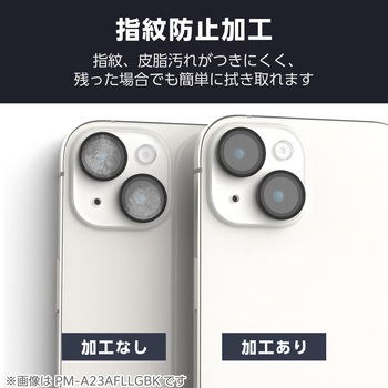 iPhone 16e カメラフィルム ガラス グリッター 高透明 表面硬度10H 指紋防止 飛散防止 エレコム