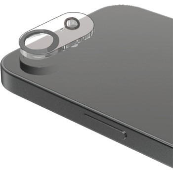 iPhone 16e カメラフィルム ガラス カメラ全体保護 高透明 表面硬度10H 指紋防止 飛散防止 エレコム