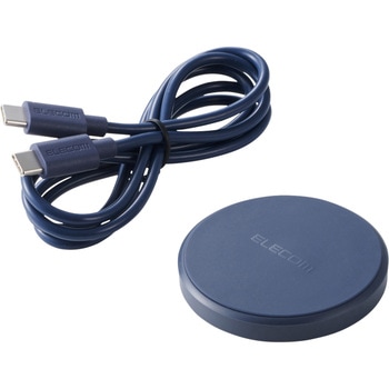 ワイヤレス充電器 Qi 認証 12W/10W/7.5W/5W 卓上 充電器 ケーブル付属 1m 置くだけ充電 薄型 コンパクト エレコム