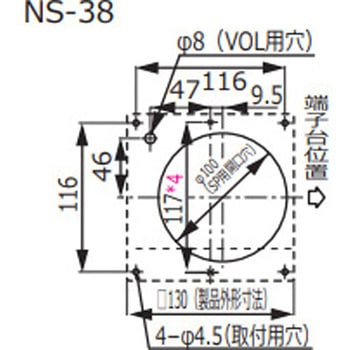 電子音警報器  スピーカ(コーン型) シュナイダーエレクトリック