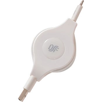 iPhone用8Pコネクター/USB伸縮ケーブル オーム電機