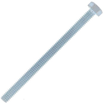 六角ボルト ウィットねじ 全ねじ (鉄/ユニクロめっき)(パック品) 大里