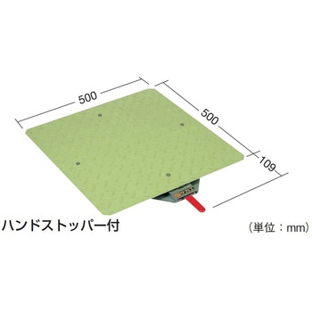 クルクル回転盤(スチール製/スチール天板t2.3mm仕様) サカエ