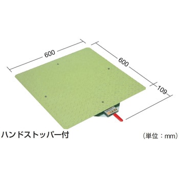 クルクル回転盤(スチール製/スチール天板t2.3mm仕様) サカエ