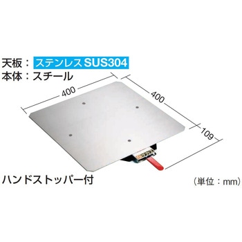 クルクル回転盤(スチール製/ステンレス天板t2.5mm仕様) サカエ