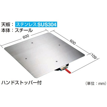 クルクル回転盤(スチール製/ステンレス天板t2.5mm仕様) サカエ