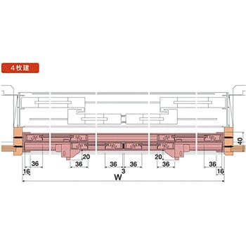 断熱内窓 楽窓Ⅱ 4枚建タイプ(ポリカ2・4mm)