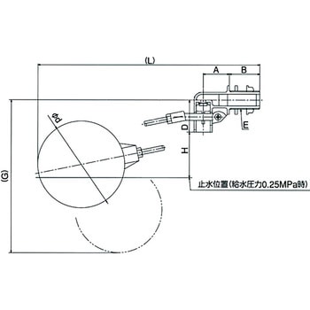 SL20 単式ボールタップ(銅玉) 1個 兼工業 【通販サイトMonotaRO】