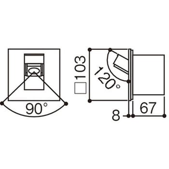 ホームアーキ 壁埋込型LED タスクライト 拡散タイプ Panasonic(パナソニック)