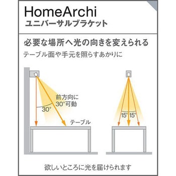 ホームアーキ 壁直付型LED ユニバーサルブラケット 美ルック Panasonic(パナソニック)