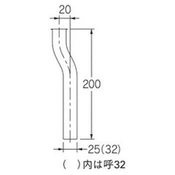 偏芯テール管 カクダイ